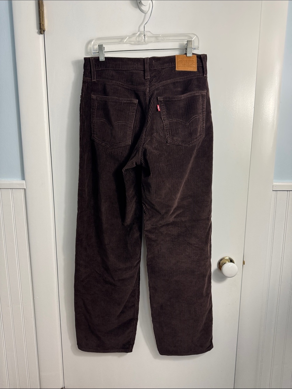 Levi’s BAGGY DAD CORDUROY WOMEN'S PANTS Brown Size 28 - Picture 5 of 9